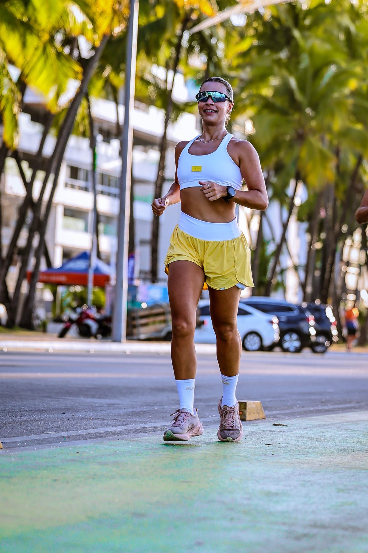 Rapha Lins em treino de corrida nas ruas de Maceió
